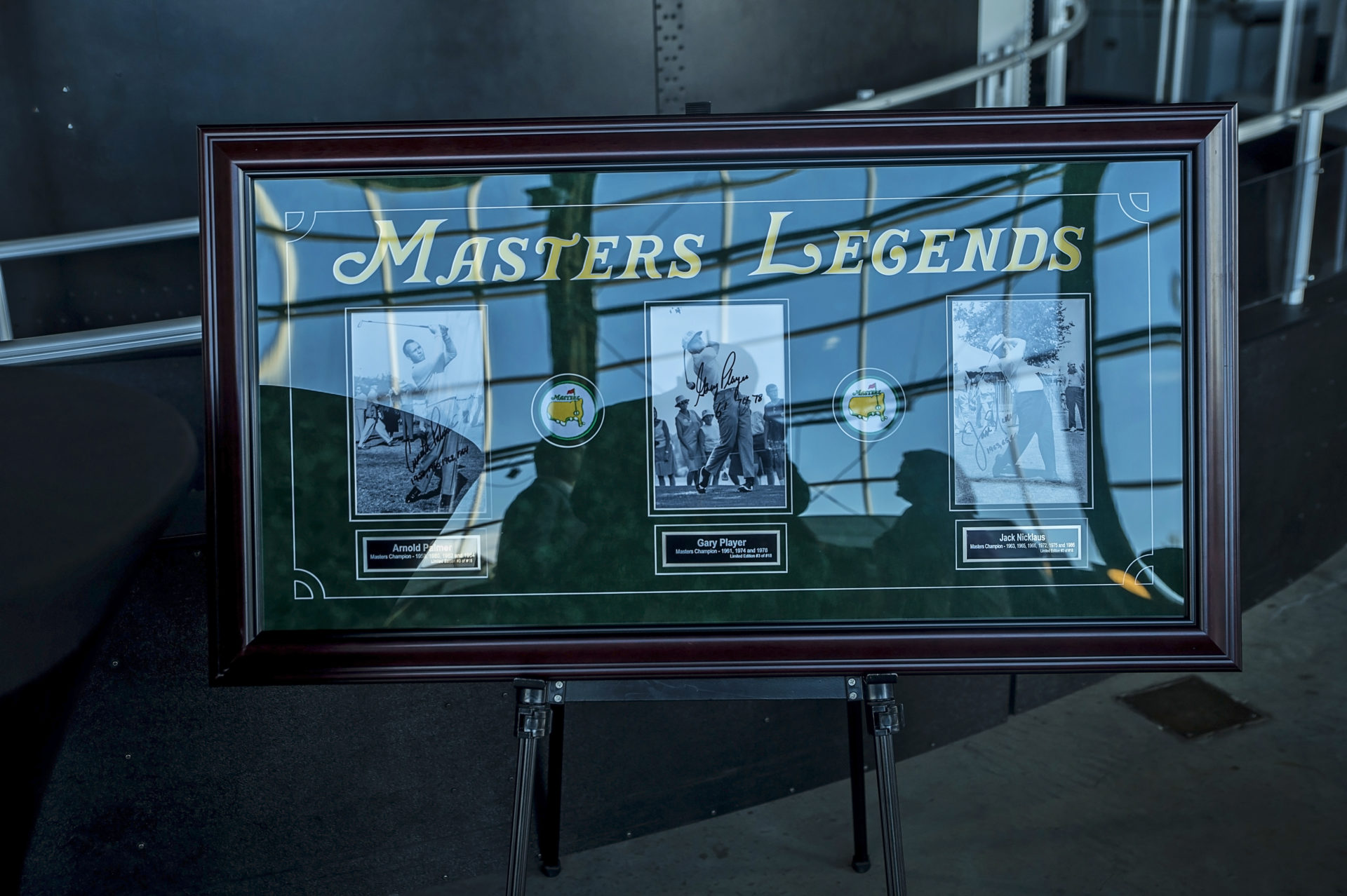 Auction Item: Masters Legends Photo Display